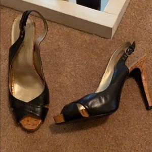 Guess by Marciano heels black open toe